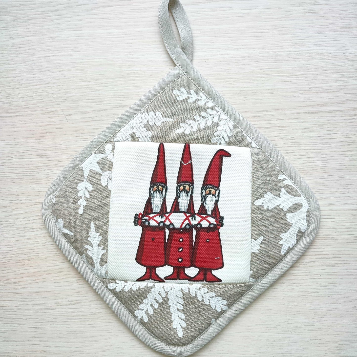 Kitchen potholder CHRISTMAS SNOWFLAKES