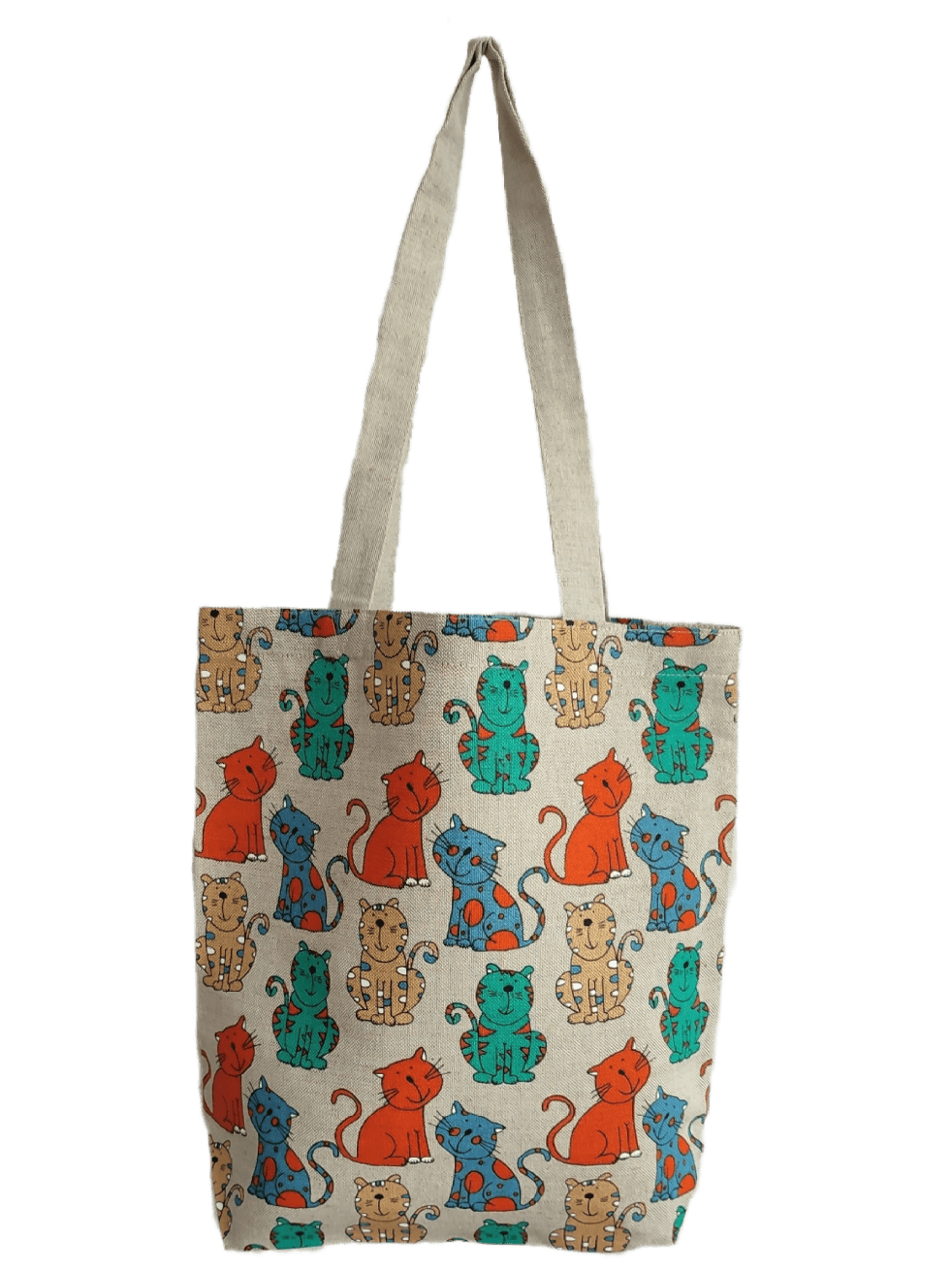 Shopping bag ORANGE CAT - Linen4me