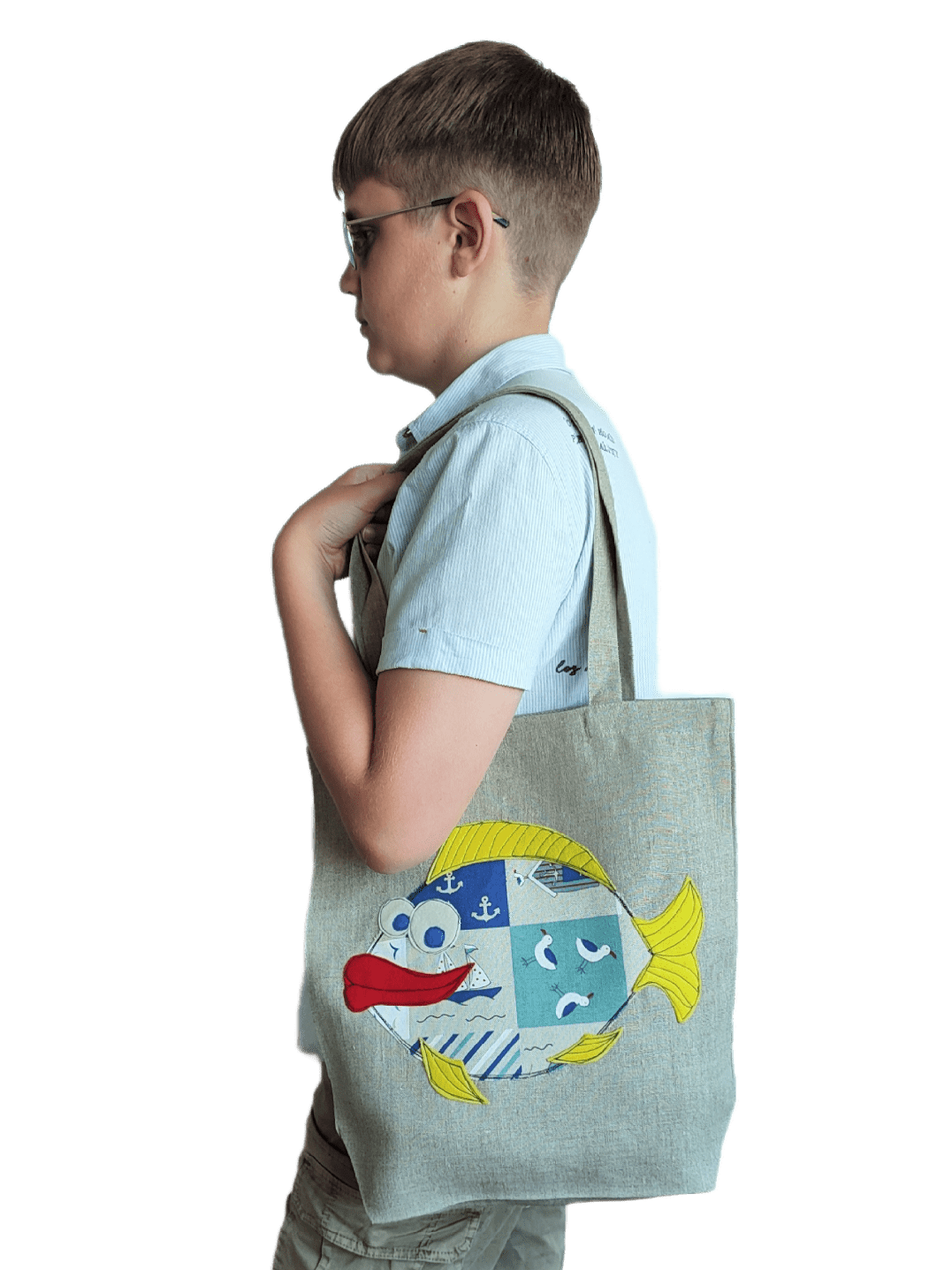Shopping bag FISH - Linen4me