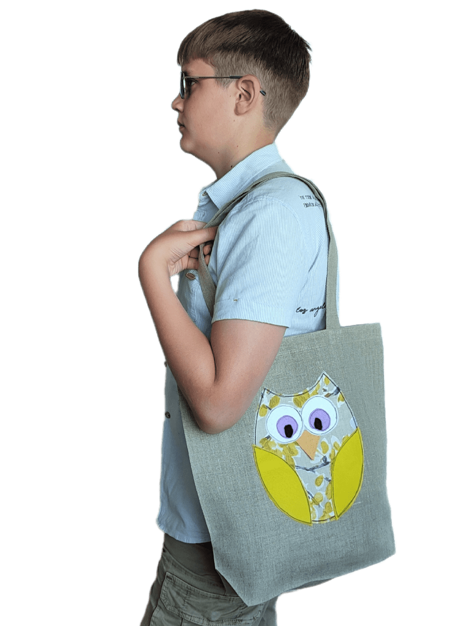Shopping bag OWL ANNA - Linen4me