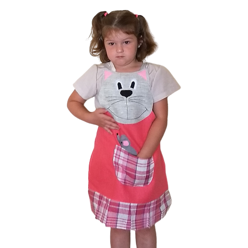 Children's apron (4-8 years old) ANNA - Linen4me