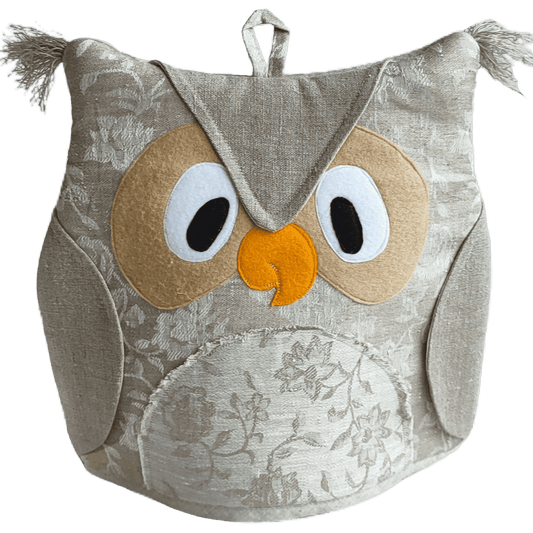 Textile heating pad for a teapot OWL - Linen4me