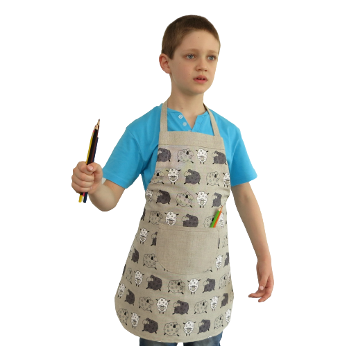 Children's apron (4-8 years old) LITTLE SHEEP - Linen4me